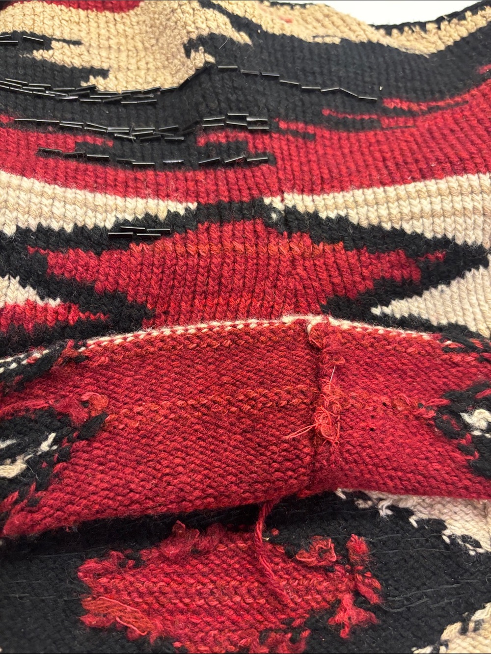 Ralph Lauren Archival 2011 Beacon Blanket Hand Knit Beaded Halter Top Silk Scarf - Picture 11 of 15
